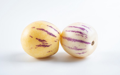 Fresh fruit ginseng fruit on white background
