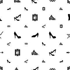 high icons pattern seamless white background