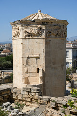 Fototapeta na wymiar Turm der Winde bei der römischen Agora in Athen, Griechenland