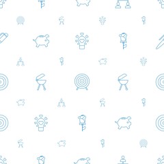 conceptual icons pattern seamless white background