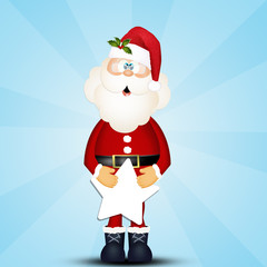Santa Claus with star