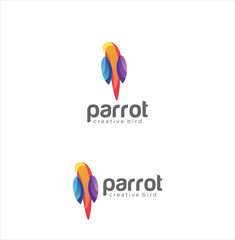 Parrot Bird Logo Design Creative Colorful   © blueberry 99d
