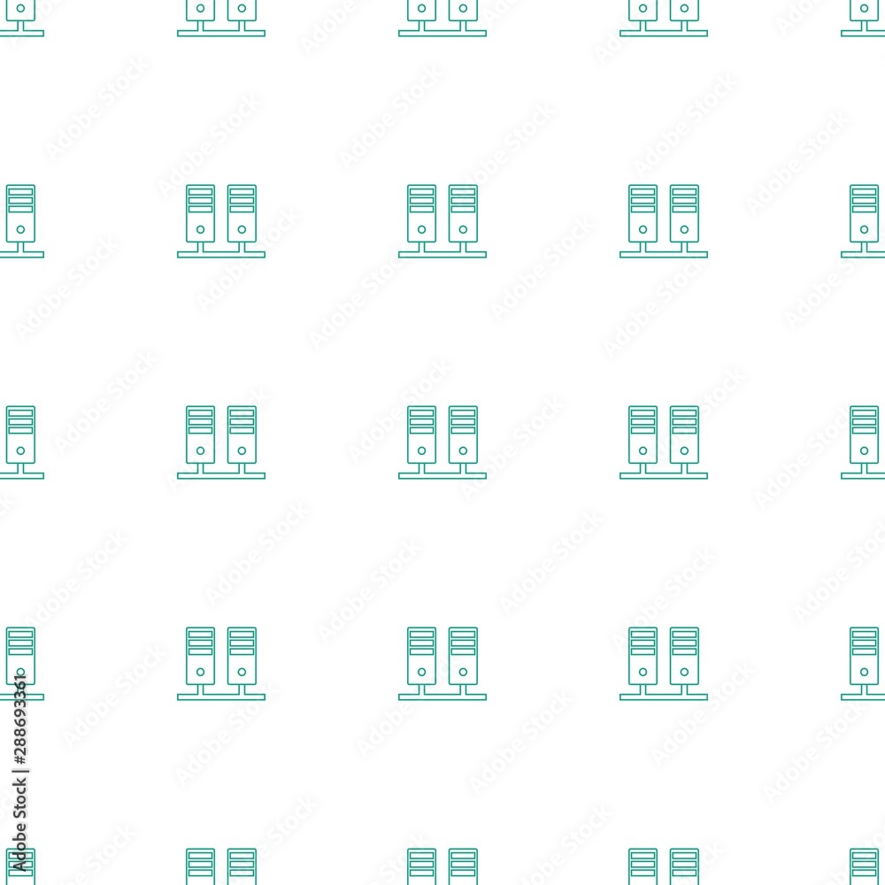 Poster server icon pattern seamless white background