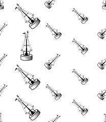 Obraz premium Buoy Icon Seamless Pattern, Float Buoy Icon