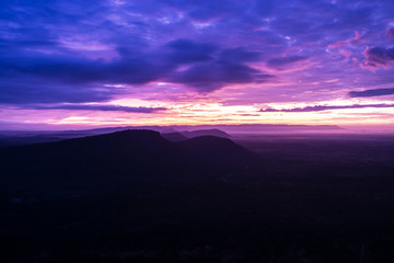 sunset over the Mountain