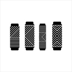 Thread Reel Icon, Fabric Thread Reel