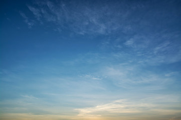 blue sky and clouds