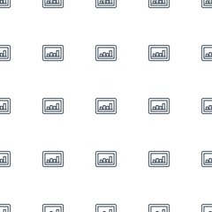 graph icon pattern seamless white background