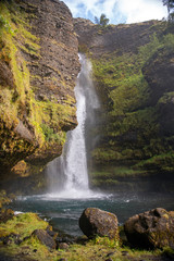 Gluggafoss (also called Merkjárfoss) waterfall Iceland