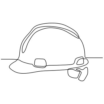 Vector Set of Safety Helmet Stock Vector - Illustration of drawn, draw:  117608047
