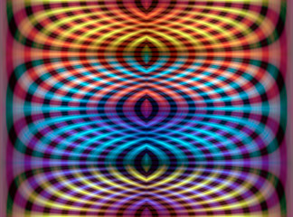 Colourful retro shapes pattern