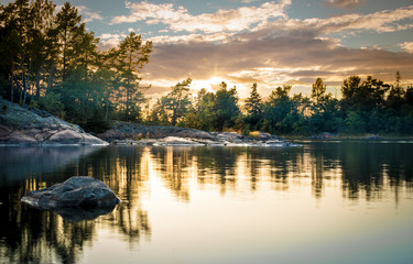 Baltic sea sunset