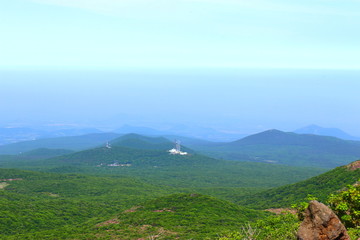 제주에 있는 한라산의 풍경이다.