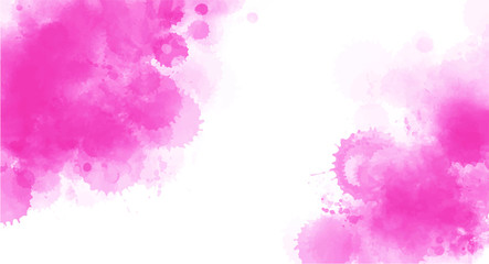 Pink watercolor background for your design, watercolor background concept, vector.