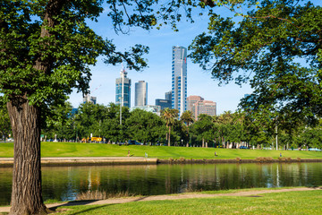 urban landscape in the park