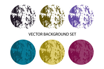 Grunge textures. Vector set. EPS 10.