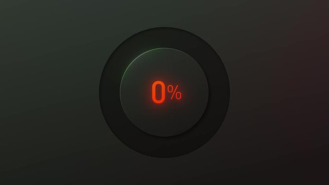 Red circular radial percentage progress ring on white, black and chroma key backgrounds. Perfect for displaying time based transitions such as loading or downloading.