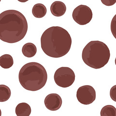 Pattern Seamless the polka is brown