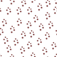 Seamless pattern with forms of brown color