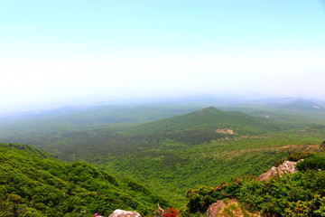 제주에 있는 한라산의 풍경이다