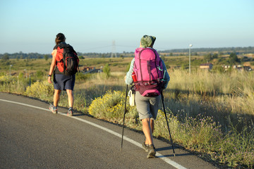 St James walk , camino de Santiago de Compostela, pilgrims and pilgrimage