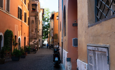 street in Trastevere, Rome, Italy