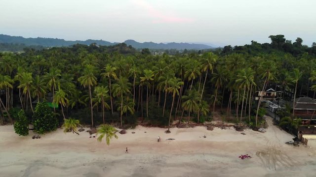 Aerial views of Ngapali beach, Myanmar