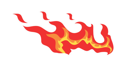 Red and orange fire flame © inspiring.team