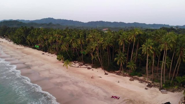 Aerial views of Ngapali beach, Myanmar