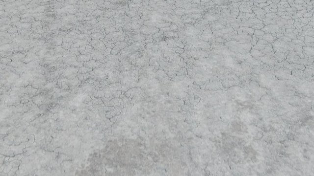 AERIAL SHOT CRIMEA AUGUST 2019 Abstract pattern of cracks on the surface of the earth