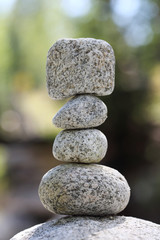 Fototapeta na wymiar Stacked stones