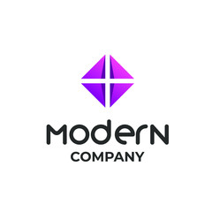 This is a modern logo with contemporary colors