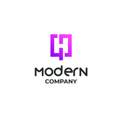 This is a modern logo with contemporary colors