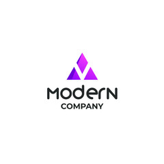 This is a modern logo with contemporary colors