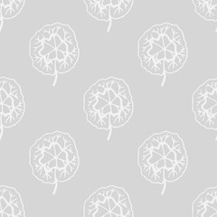 Floral abstract seamless pattern leaves
