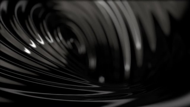 Black wavy substance animation with white reflections. It may be oil or fuel else liquids with black color.
