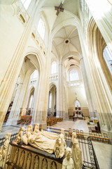 François II and Marguerite of Foix tomb and Statues in Nantes Cathedral, Brittany