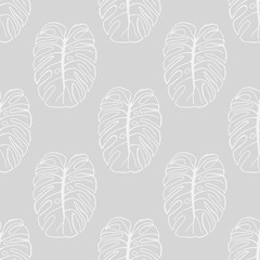 seamless floral pattern tropical palm leaves