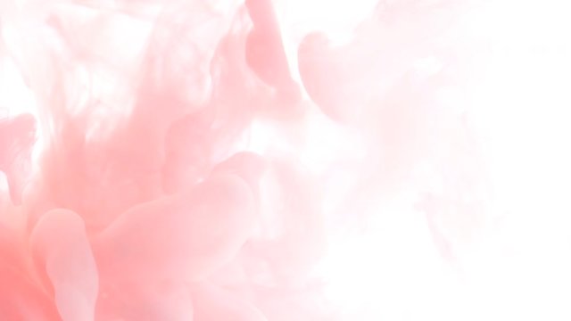 paint drops mixing in water, Colored acrylic cloud abstract smoke  
