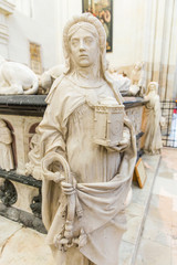 François II Tomb Statue Representing Temperance Virtue in Nantes Cathedral Saint-Pierre and Saint-Paul, France