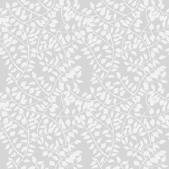 floral seamless pattern with leaves