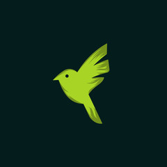 Fototapeta premium Bird Dove Fly Simple Illustration Icon Logo Design Template Element Vector