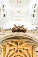 Nantes Cathedral Saint-Pierre and Saint-Paul Organ and High Ceilings and Columns
