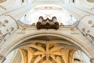 Nantes Cathedral Saint-Pierre and Saint-Paul Organ and High Ceilings and Columns