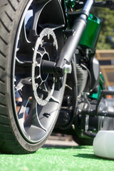Fototapeta premium wheel of motorcycle
