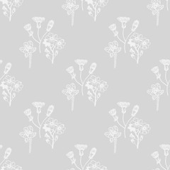 seamless floral pattern with wild flower