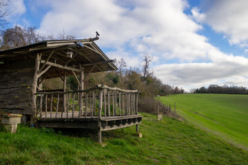 cabane en bois