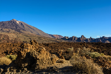 Teide mountain, Tenerife. Amazing mountain in the middle of the island. Canary Islands..