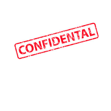 confidental stamp. grungy red confidental sign 
