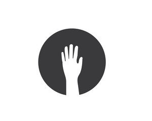 Hand Care Logo Template vector icon
